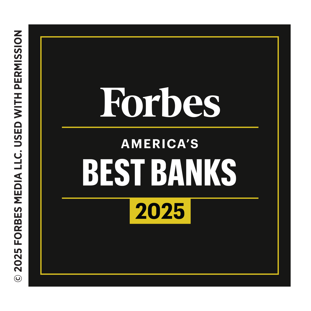 2025-Forbes-Americas Best Banks-Award Logo Goodies - The NewB Award Badge