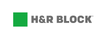 Logo for H&R Block tax-preparation company. 
