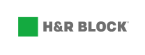 Logo for H&R Block tax-preparation company.