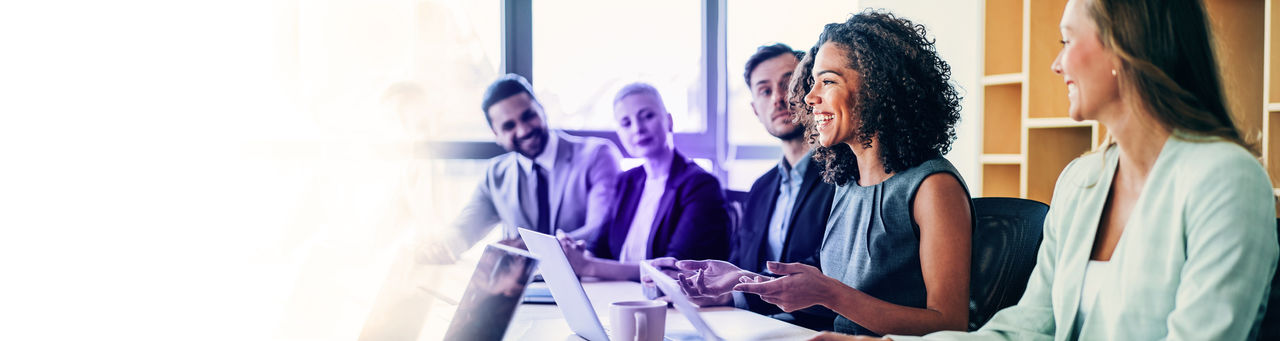 Group of people in business meeting